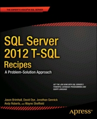 SQL Server 2012 T-SQL Recipes, 3rd Edition