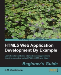 HTML5 Web Application Development By Example
