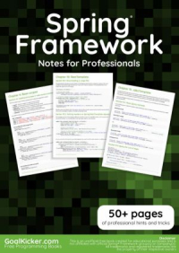 Spring Framework Notes for Professionals